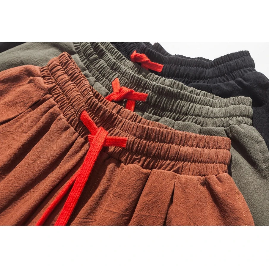 New Oversized Men Harem Pants Loose Style Cotton and Linen Sweatpants Joggers High Quality Casual Trousers Men
